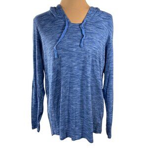 Columbia Women's Pullover Hoodie Top Blue Size XL Extra Large Long Sleeve